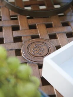 Tommy Bahama Outdoor Harbor Isle Round Dining Table -Grayson-Living 3935 875 det