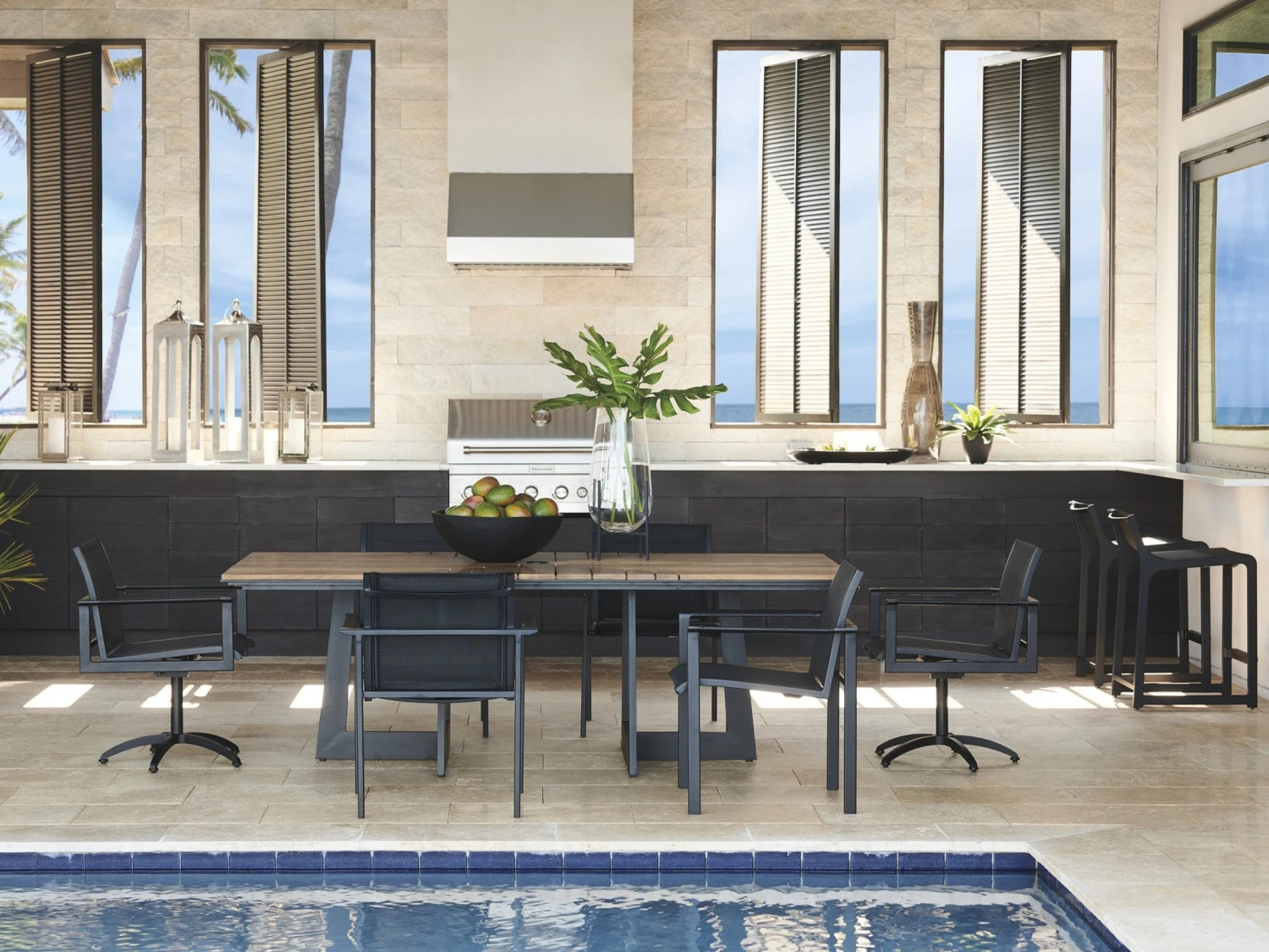 Tommy Bahama Outdoor South Beach Rectangular Dining Table 2 Tommy Bahama Outdoor South Beach Rectangular Dining Table - Image 2