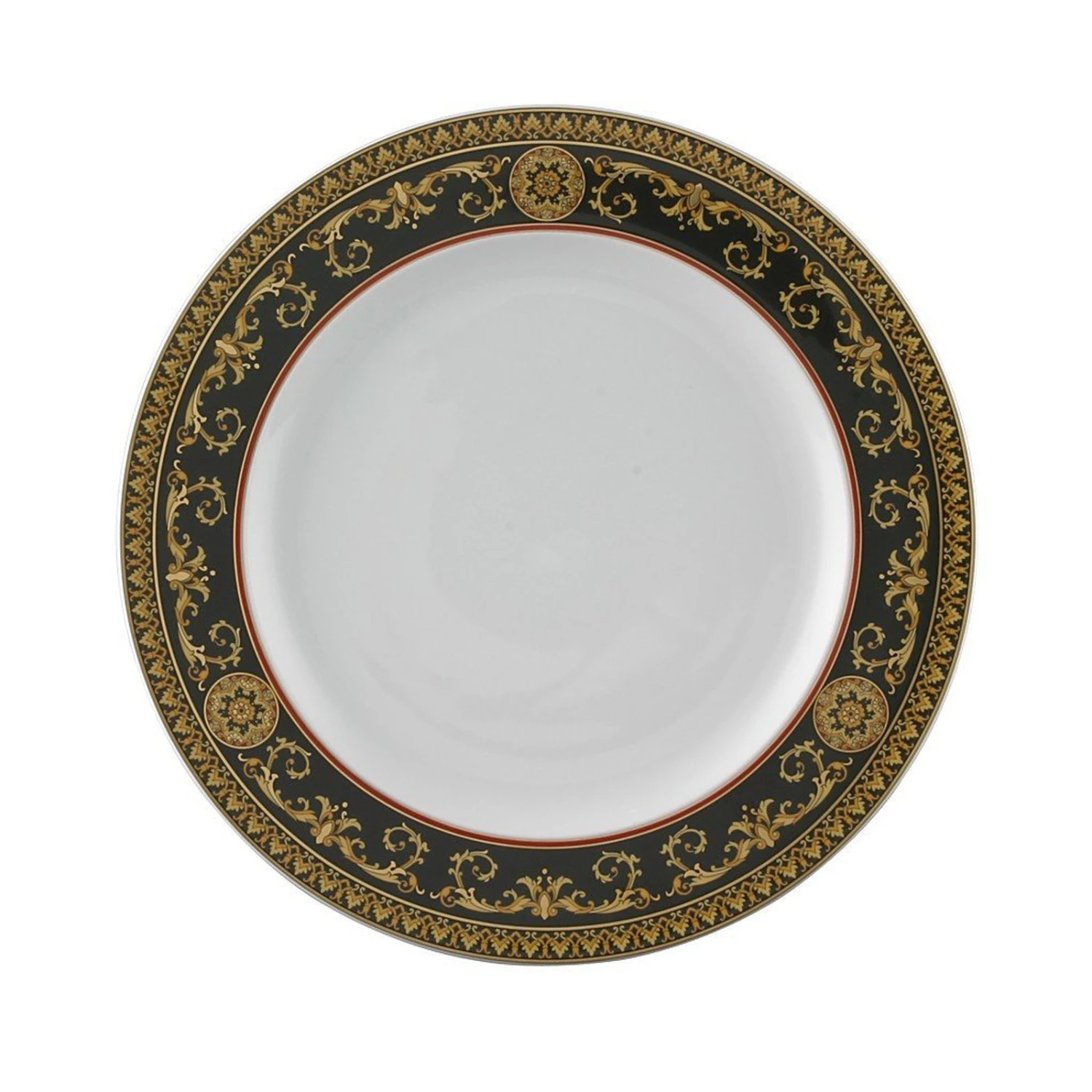 Versace Medusa Red Dinner Plate 1 Versace Medusa Red Dinner Plate