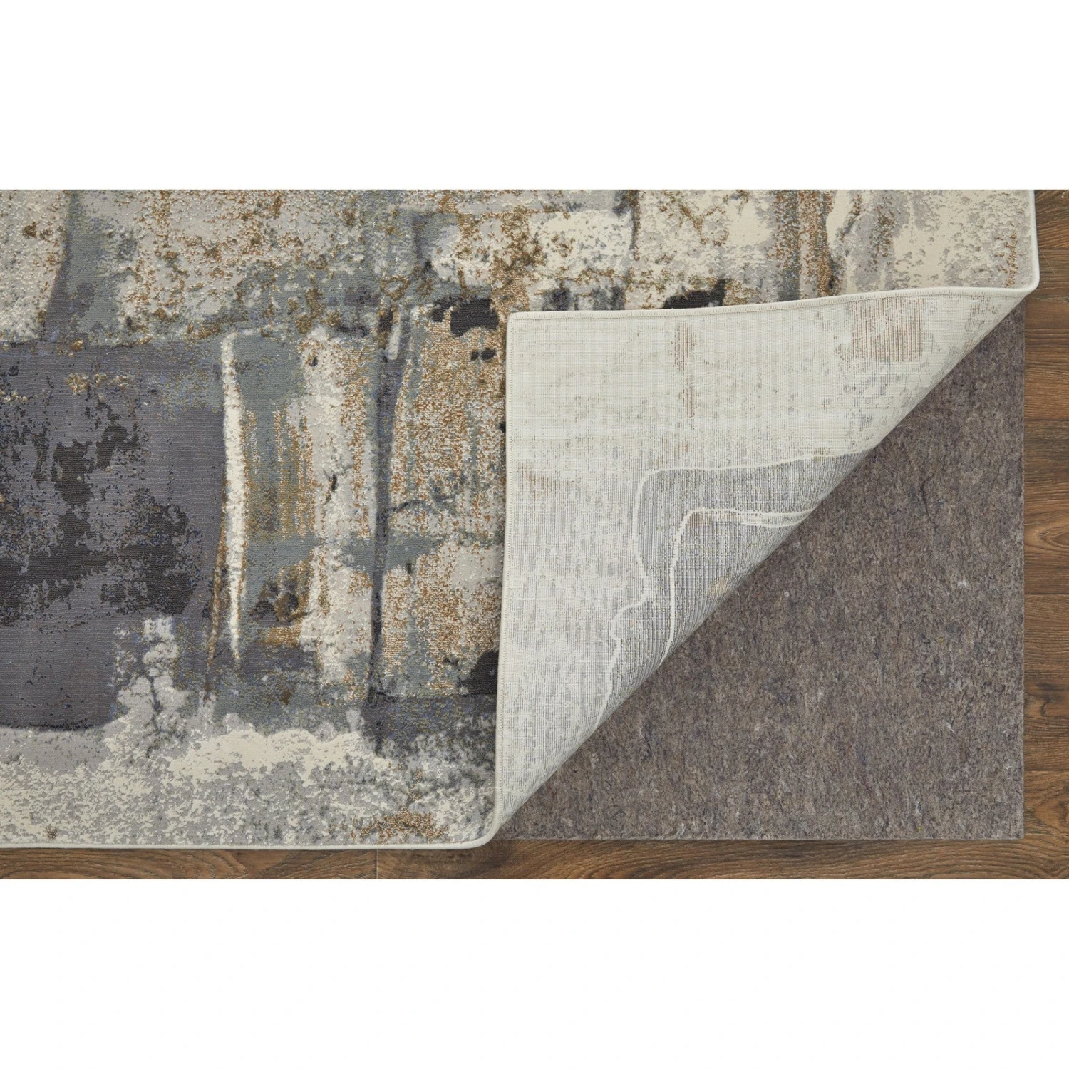 Feizy Clio 39LUF Modern Watercolor In Brown/Gray/Black 6 Feizy Clio 39LUF Modern Watercolor In Brown/Gray/Black - Image 6