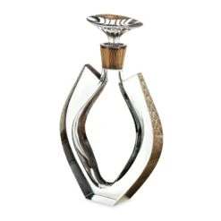 Vista Alegre Fenix Case With Whisky Decanter With Gold