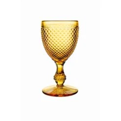 Vista Alegre Bicos Ambar Water Goblets Ambar - Set Of 4