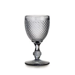 Vista Alegre Bicos Grey Water Goblets Grey - Set Of 4