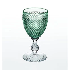 Vista Alegre Bicos Bicolor Goblet With Green Top