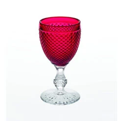Vista Alegre Bicos Bicolor Goblet With Red Top