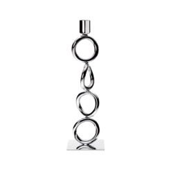 Christofle Vertigo Silver-Plated 4-Ring Candlestick