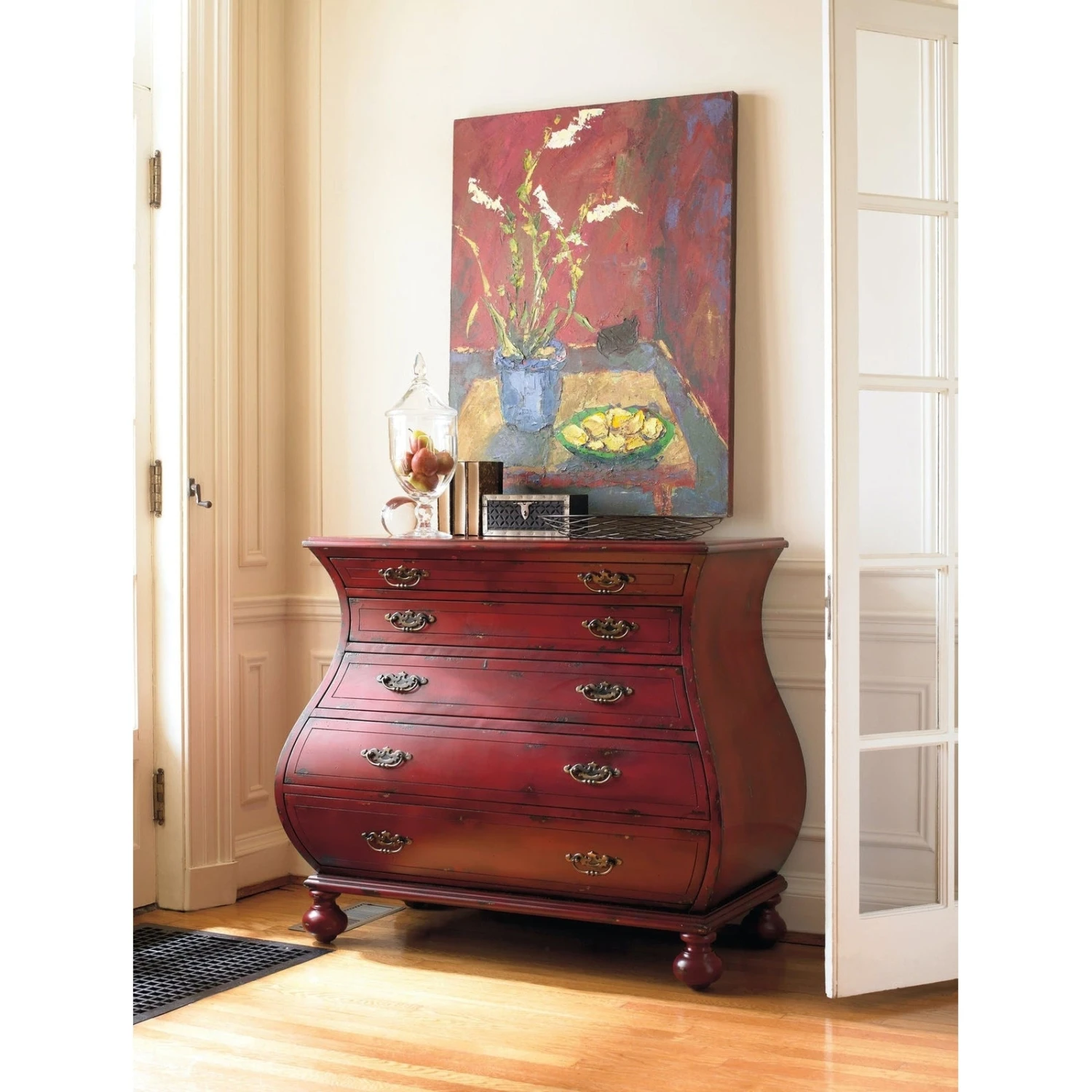 Hooker Furniture Red Bombe Chest 2 Hooker Furniture Red Bombe Chest - Image 2