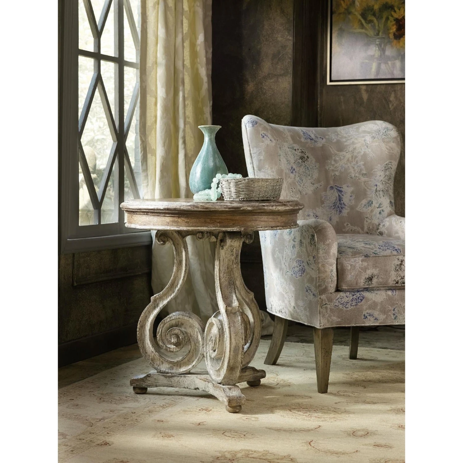 Hooker Furniture Chatelet Scroll Accent Table 2 Hooker Furniture Chatelet Scroll Accent Table - Image 2