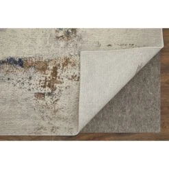 Feizy Clio 39LXF Modern Abstract In Ivory/Blue/Brown -Grayson-Living 566472b06e8c63fc48dfdc1ded6cef3be3208acd