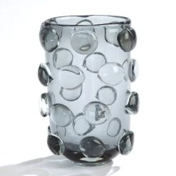 Global Views Rondelle Vase - Grey 12 Global Views Rondelle Vase - Grey -Grayson-Living 57293