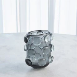 Global Views Rondelle Vase - Grey 19 Global Views Rondelle Vase - Grey -Grayson-Living 58379