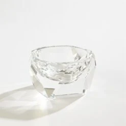 Global Views Multi Facet Crystal Bowl - Clear -Grayson-Living 59066