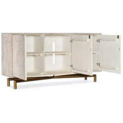 Hooker Furniture 5907-55 Entertainment Console MDP 6 Hooker Furniture 5907-55 Entertainment Console MDP -Grayson-Living 5907 55469 80 open silo
