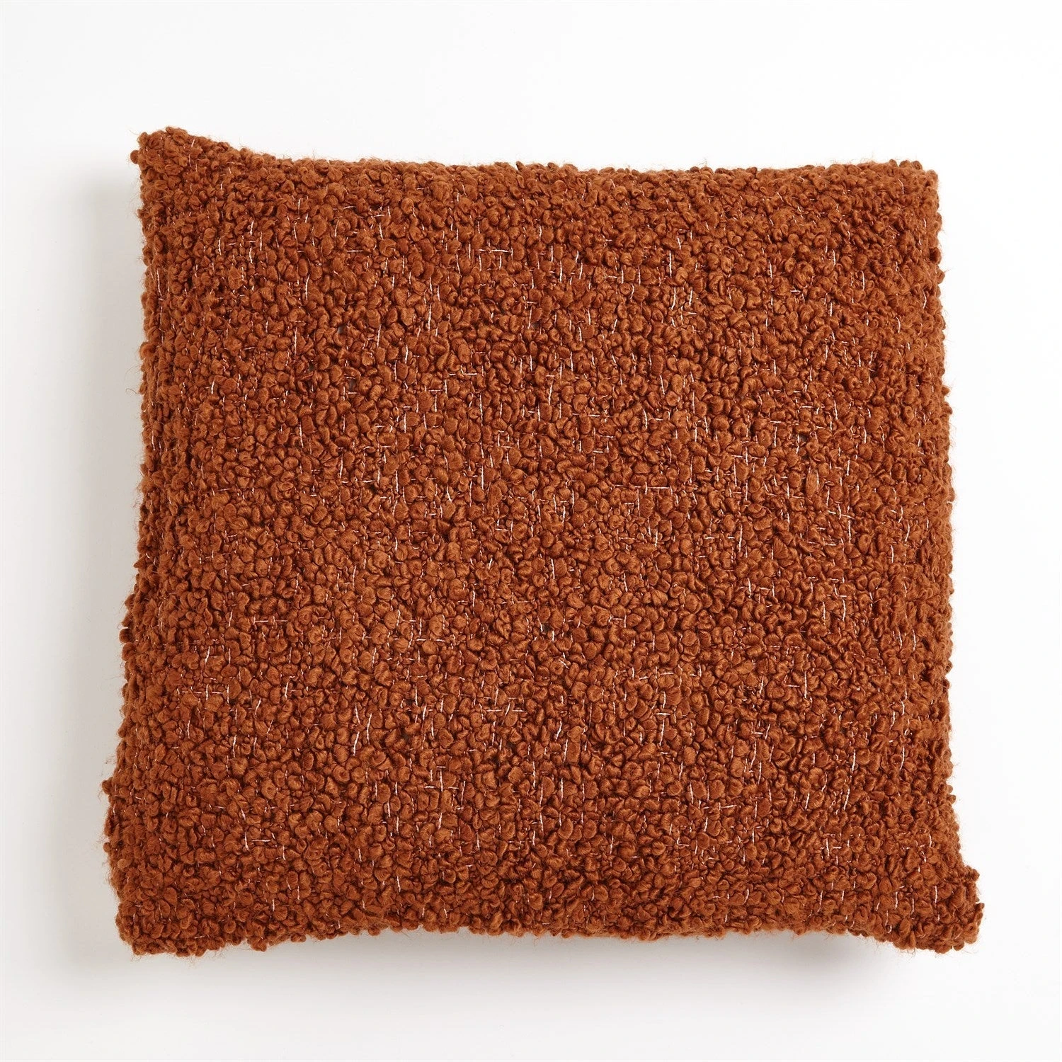 Global Views Textured Boucle Pillow - Rust 2 Global Views Textured Boucle Pillow - Rust - Image 2