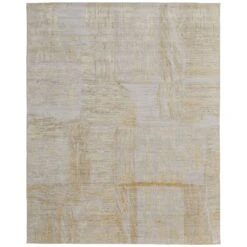 Feizy Eastfield 69FTF Modern Abstract In Yellow/Ivory/Gold