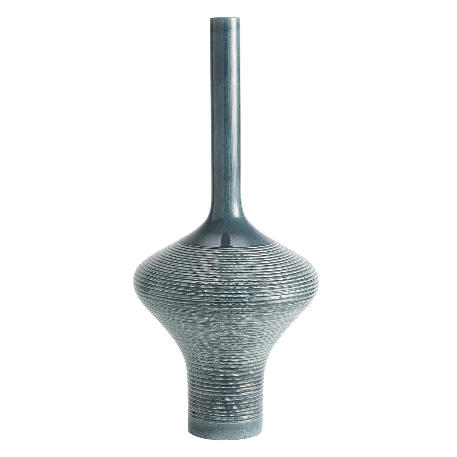 Global Views Ridged Bottle - Azure 5 Global Views Ridged Bottle - Azure - Image 5