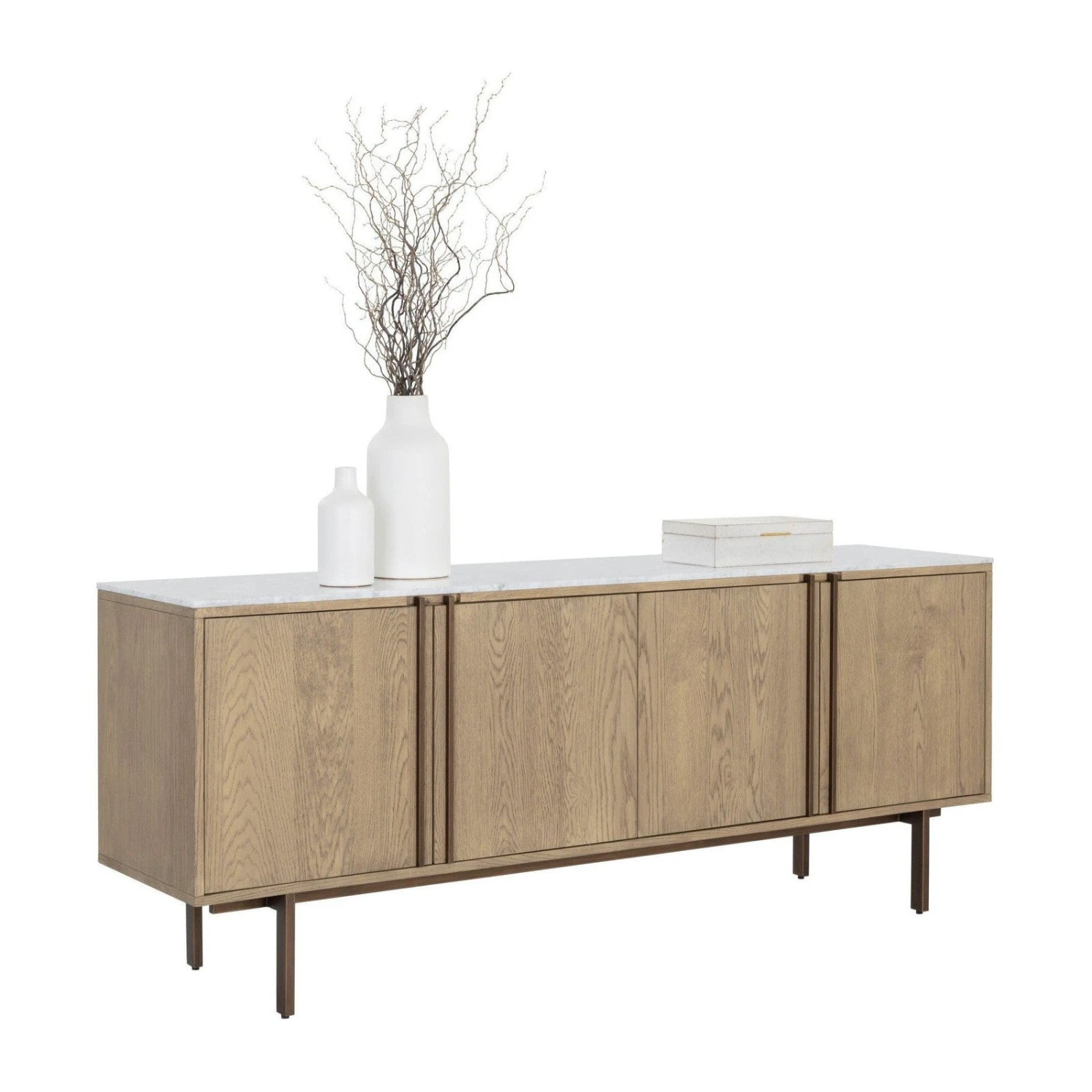 Sunpan Briar Sideboard - Weathered Oak 2 Sunpan Briar Sideboard - Weathered Oak - Image 2