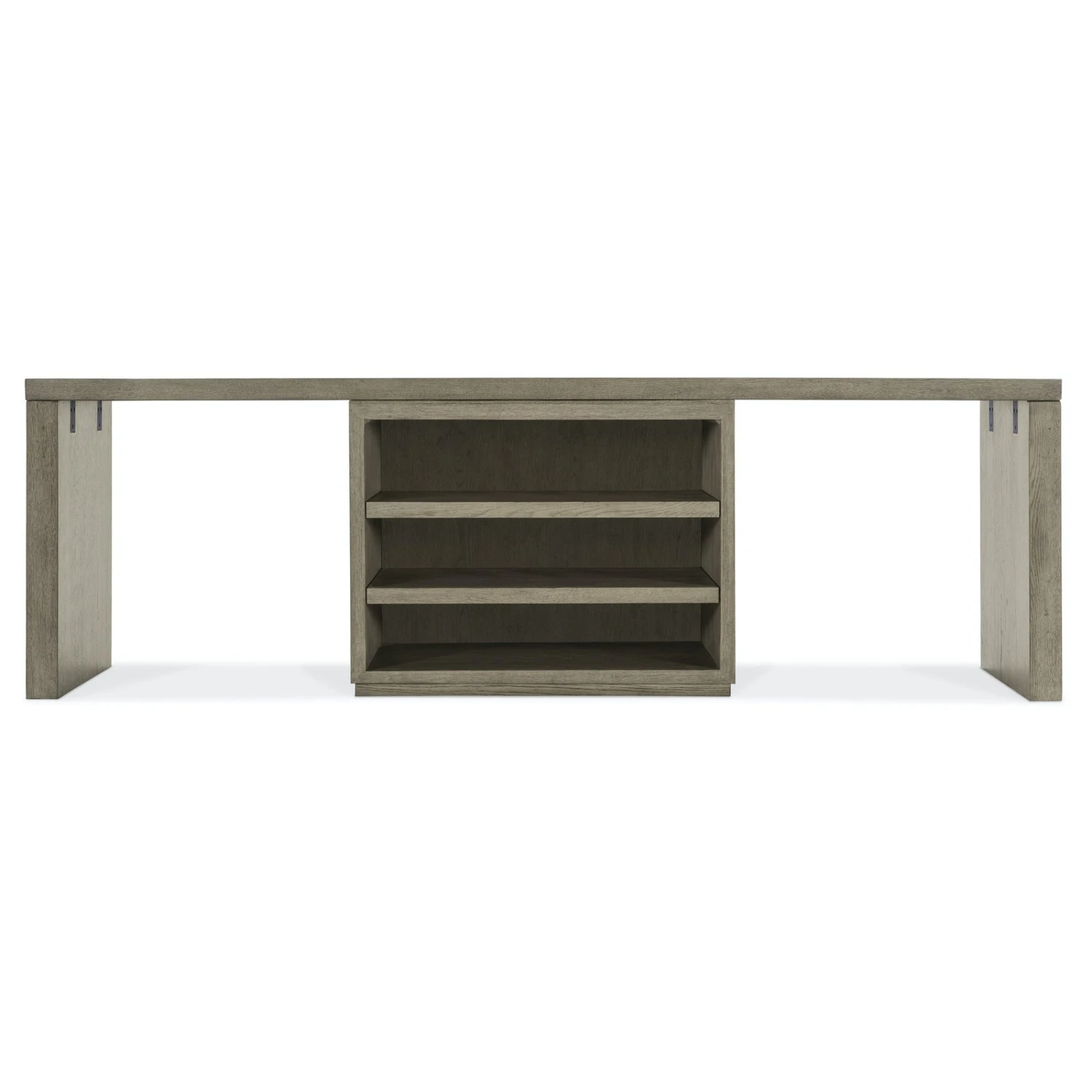 Hooker Furniture Linville Falls Desk With Open Cabinet And 2 Legs - 96" 2 Hooker Furniture Linville Falls Desk With Open Cabinet And 2 Legs - 96" - Image 2