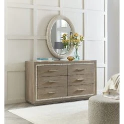 Hooker Furniture Serenity Amelia Oval Mirror MDP -Grayson-Living 6350 90007 04 1