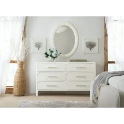 Hooker Furniture Serenity Amelia Oval Mirror MDP -Grayson-Living 6350 90007 04 2