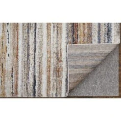 Feizy Gilmore 39MQF Modern Stripes In Ivory/Orange/Gray -Grayson-Living 688cc223461c7b411113463c739e48a6bc0521cd