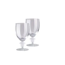 Versace Medusa Lumiere 2/Short Stem Water Goblet Set Of Two - Clear