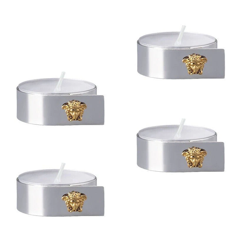 Versace Medusa Tea Light - Set Of 4 1 Versace Medusa Tea Light - Set Of 4
