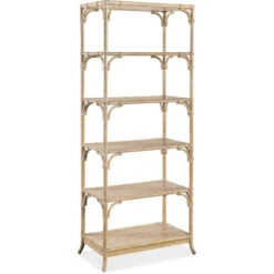 Hooker Furniture Retreat Pole Rattan Bookcase