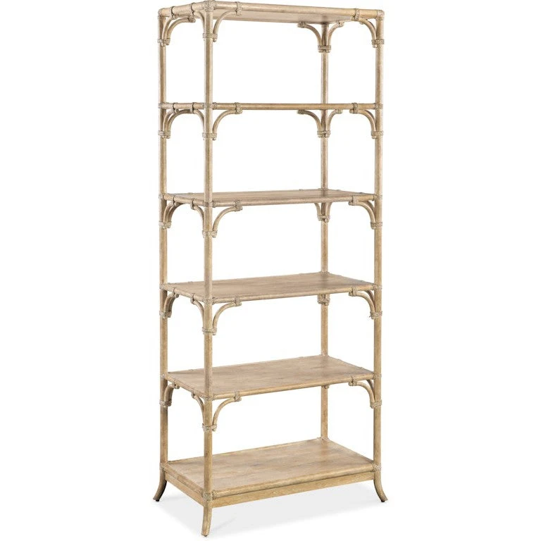 Hooker Furniture Retreat Pole Rattan Bookcase 1 Hooker Furniture Retreat Pole Rattan Bookcase