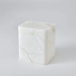 Global Views Raggio Alabaster Box - White 30 Global Views Raggio Alabaster Box - White -Grayson-Living 72041