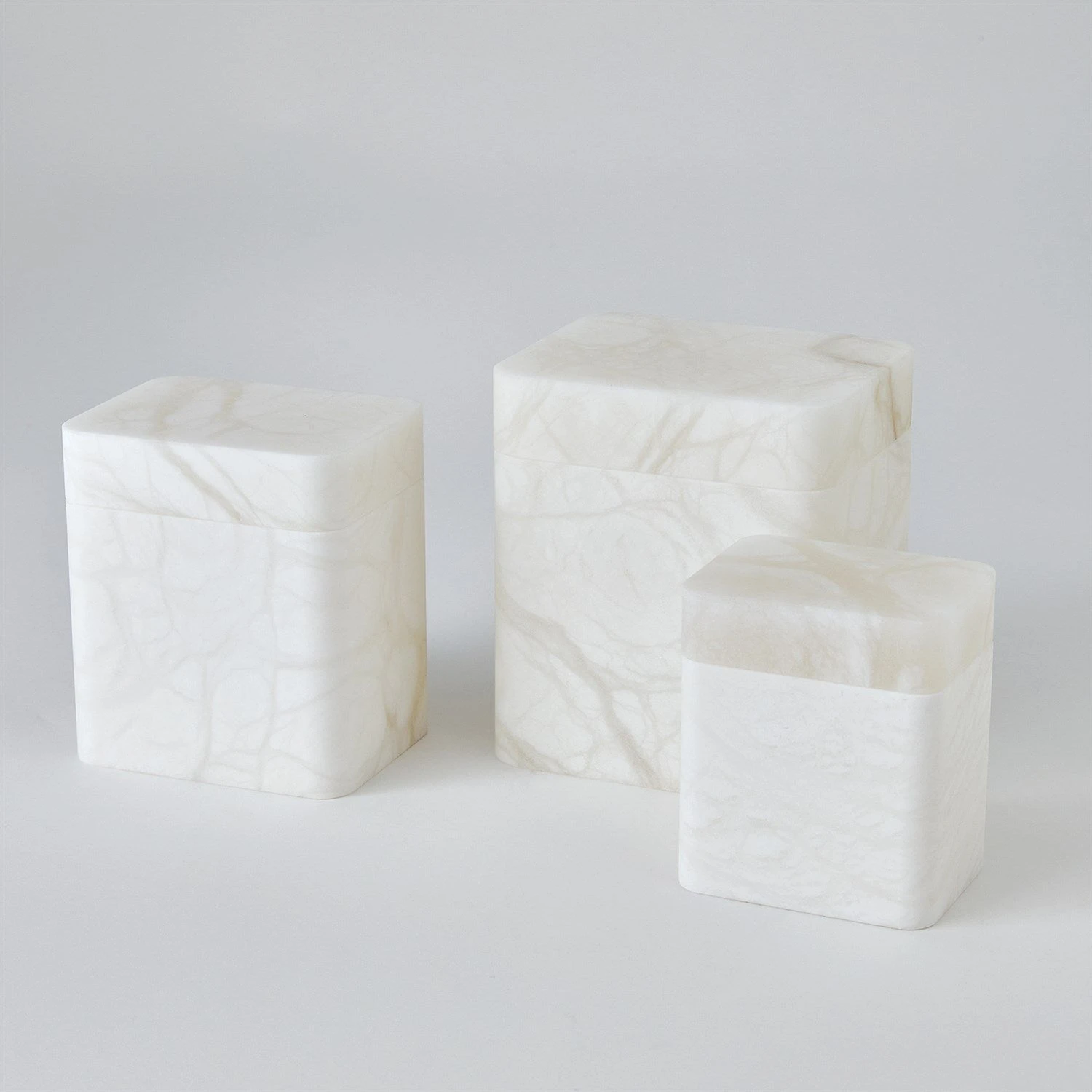Global Views Raggio Alabaster Box - White 7 Global Views Raggio Alabaster Box - White - Image 7