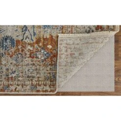 Feizy Kaia 39HWF Transitional Medallion In Ivory/Orange/Blue 14 Feizy Kaia 39HWF Transitional Medallion In Ivory/Orange/Blue -Grayson-Living 7308a12454d4276800cb6ad85450ff618e37c3b1