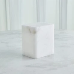 Global Views Raggio Alabaster Box - White 29 Global Views Raggio Alabaster Box - White -Grayson-Living 73725