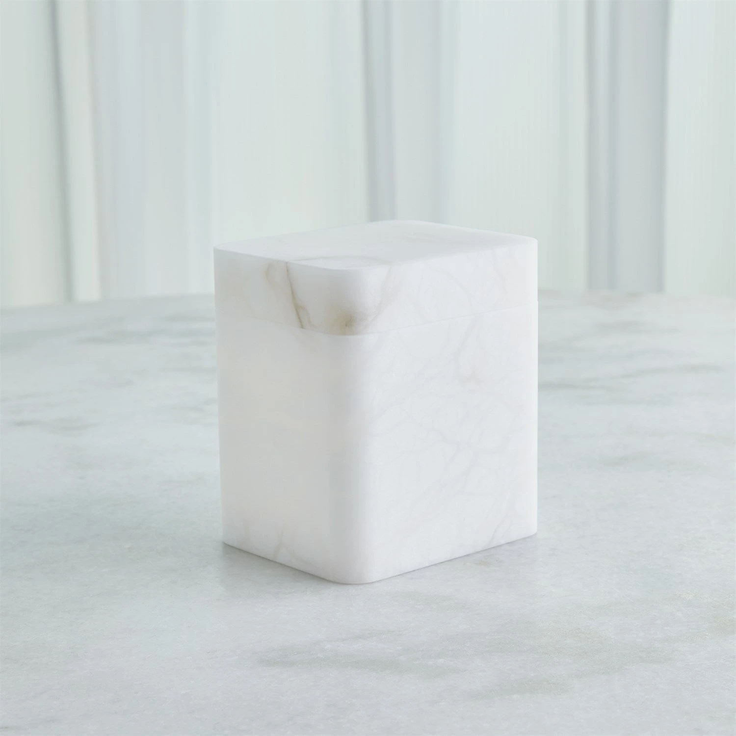 Global Views Raggio Alabaster Box - White 10 Global Views Raggio Alabaster Box - White - Image 10