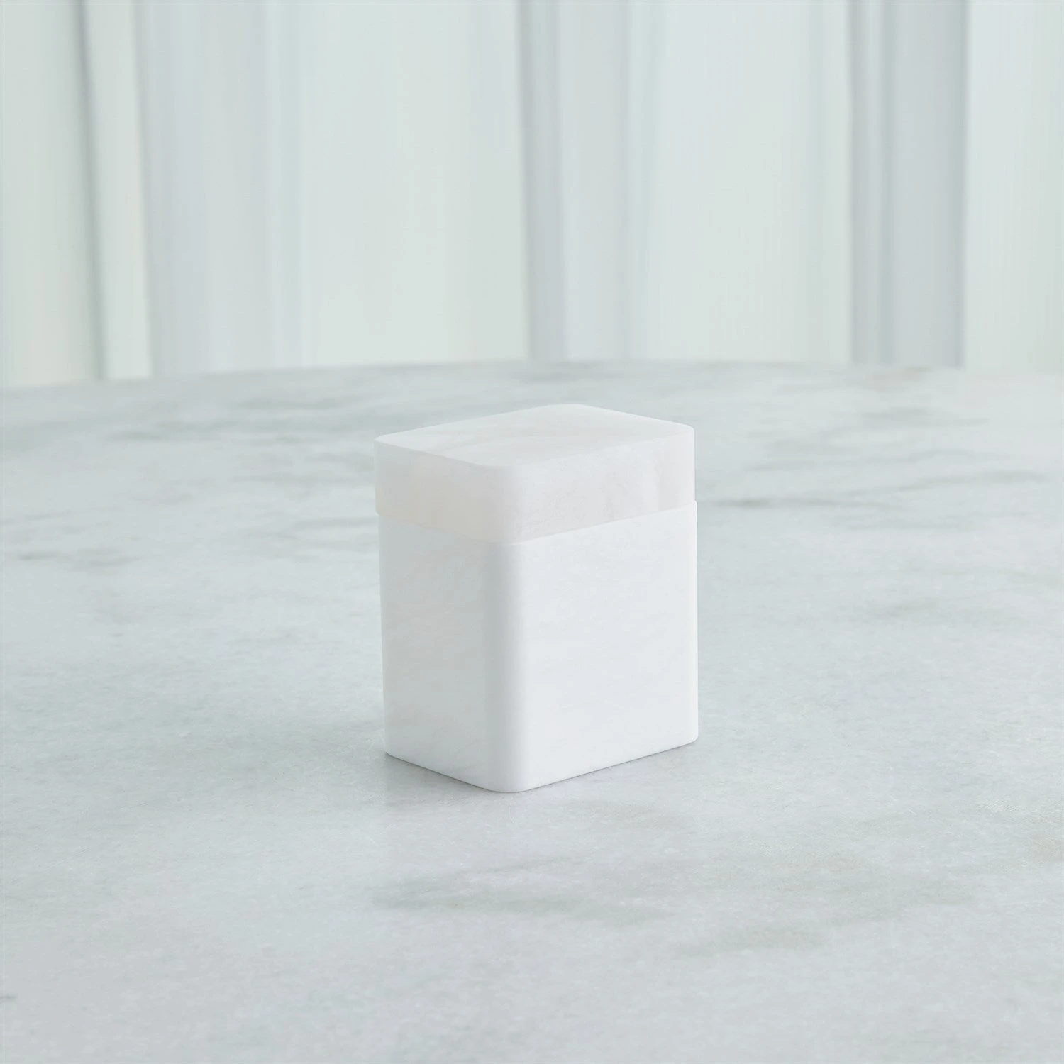Global Views Raggio Alabaster Box - White 15 Global Views Raggio Alabaster Box - White - Image 15