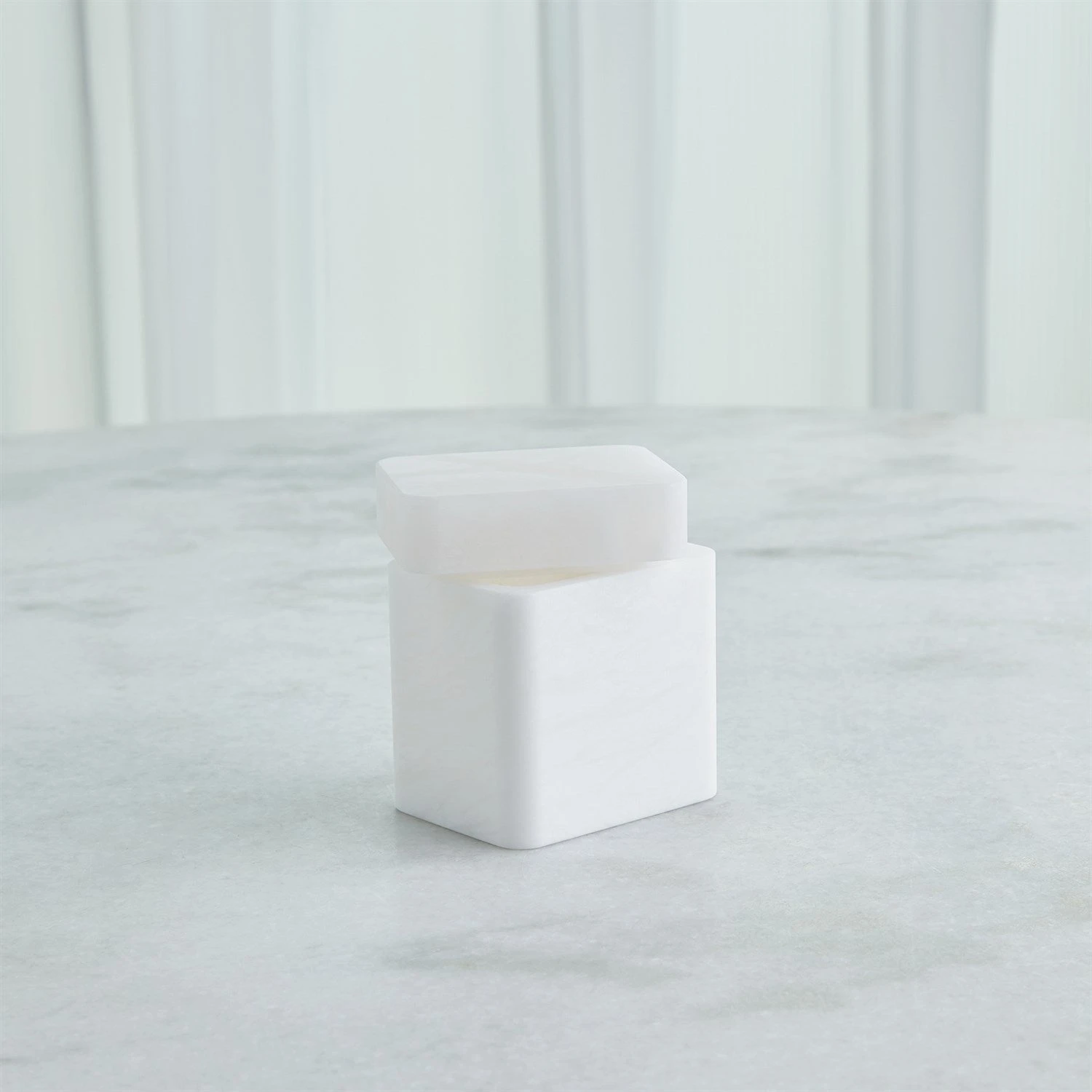 Global Views Raggio Alabaster Box - White 17 Global Views Raggio Alabaster Box - White - Image 17