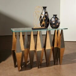 Global Views Dimples Vase - Black -Grayson-Living 74755