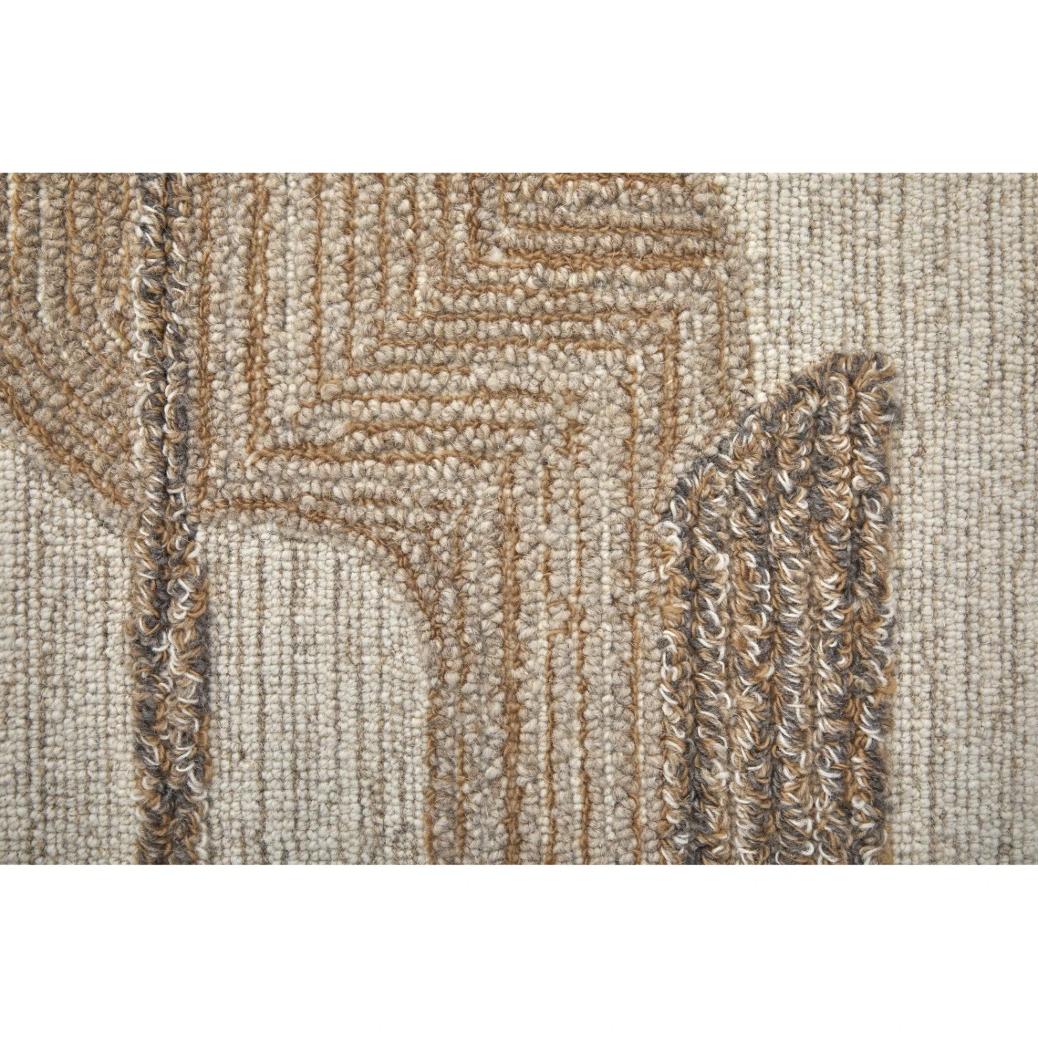 Feizy Pollock 8954F Modern Geometric In Ivory/Brown/Tan 8 Feizy Pollock 8954F Modern Geometric In Ivory/Brown/Tan - Image 8