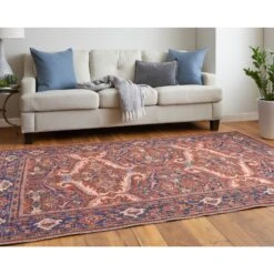 Feizy Rawlins 39HMF Transitional Medallion In Red/Tan/Blue 11 Feizy Rawlins 39HMF Transitional Medallion In Red/Tan/Blue -Grayson-Living 7ea3c30e744159425821e6502fe5ea4dea4e3306