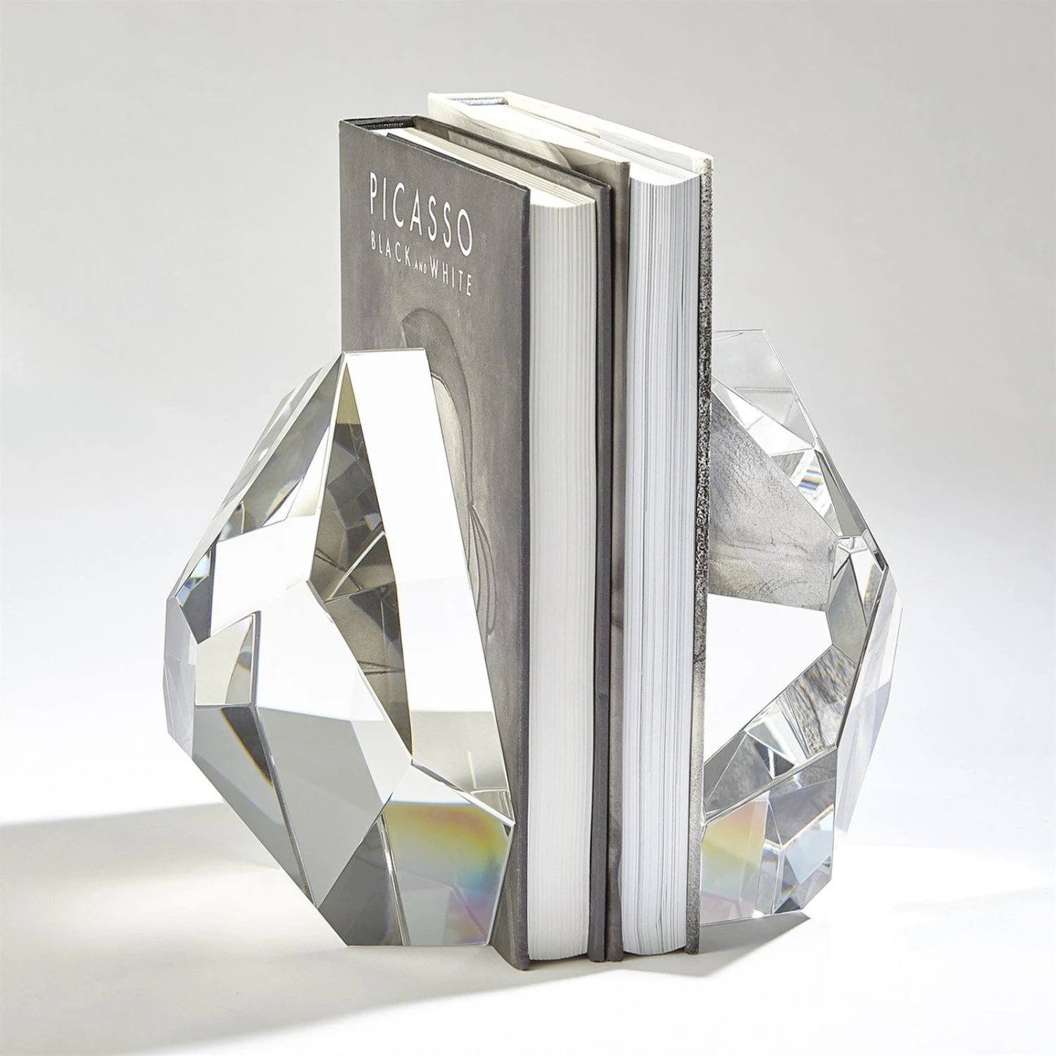 Global Views S/2 Crystal Bookends 5 Global Views S/2 Crystal Bookends - Image 5