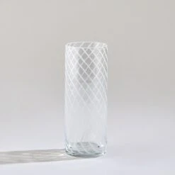 Global Views Swirl Highball Glass Milk DSC