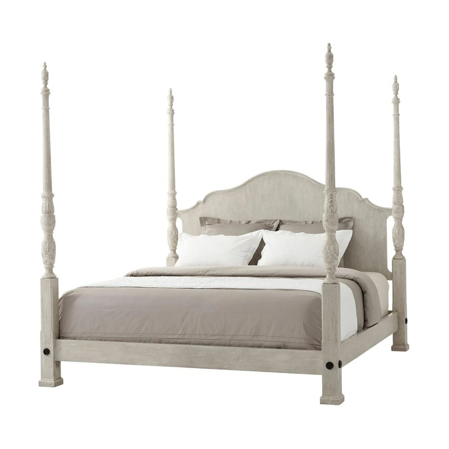 Theodore Alexander Limewash Middleton Bed - King 1 Theodore Alexander Limewash Middleton Bed - King