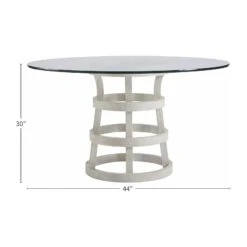 Universal Furniture Coastal Living Round Dining Table With Glass Top 17 Universal Furniture Coastal Living Round Dining Table With Glass Top -Grayson-Living 833656B DIM