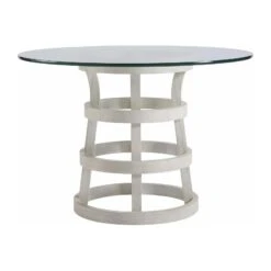 Universal Furniture Coastal Living Round Dining Table With Glass Top