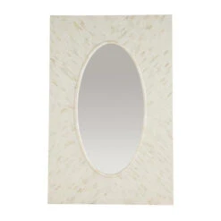 Maitland Smith Large Bone Mirror