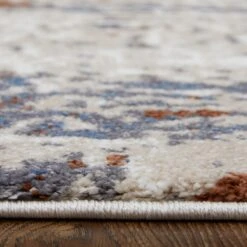 Feizy Gilmore 39MLF Modern Abstract In Ivory/Blue/Gray -Grayson-Living 849f6e787b917d887bc3eab791ba09e5800d6c26