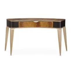 Michael Amini Malibu Crest Crotch Mahogany Vanity/Writing Desk -Grayson-Living 9007058 411 1