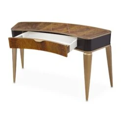 Michael Amini Malibu Crest Crotch Mahogany Vanity/Writing Desk -Grayson-Living 9007058 411 5