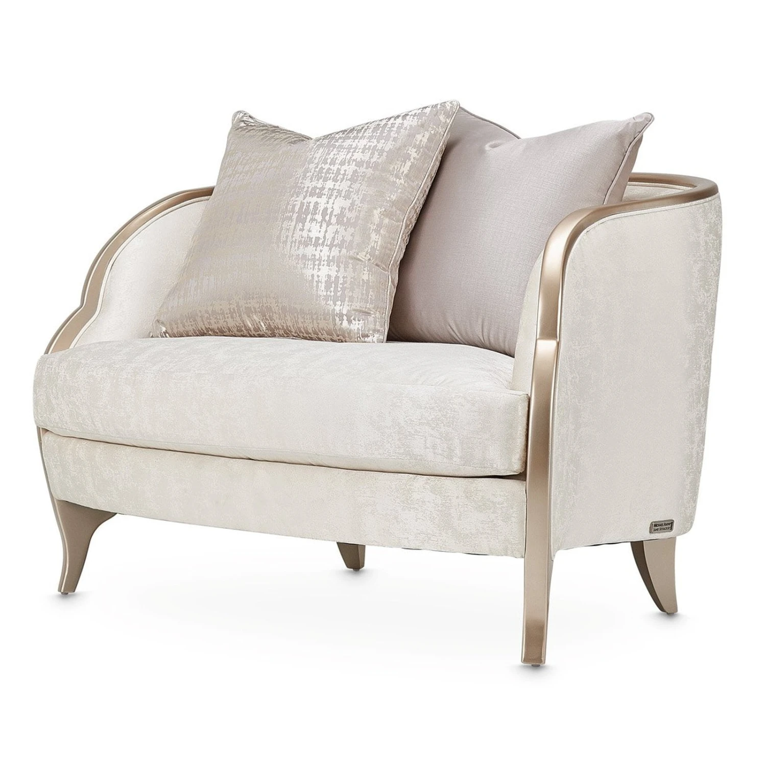 Michael Amini Malibu Crest & Half Accent Chair 1 Michael Amini Malibu Crest & Half Accent Chair