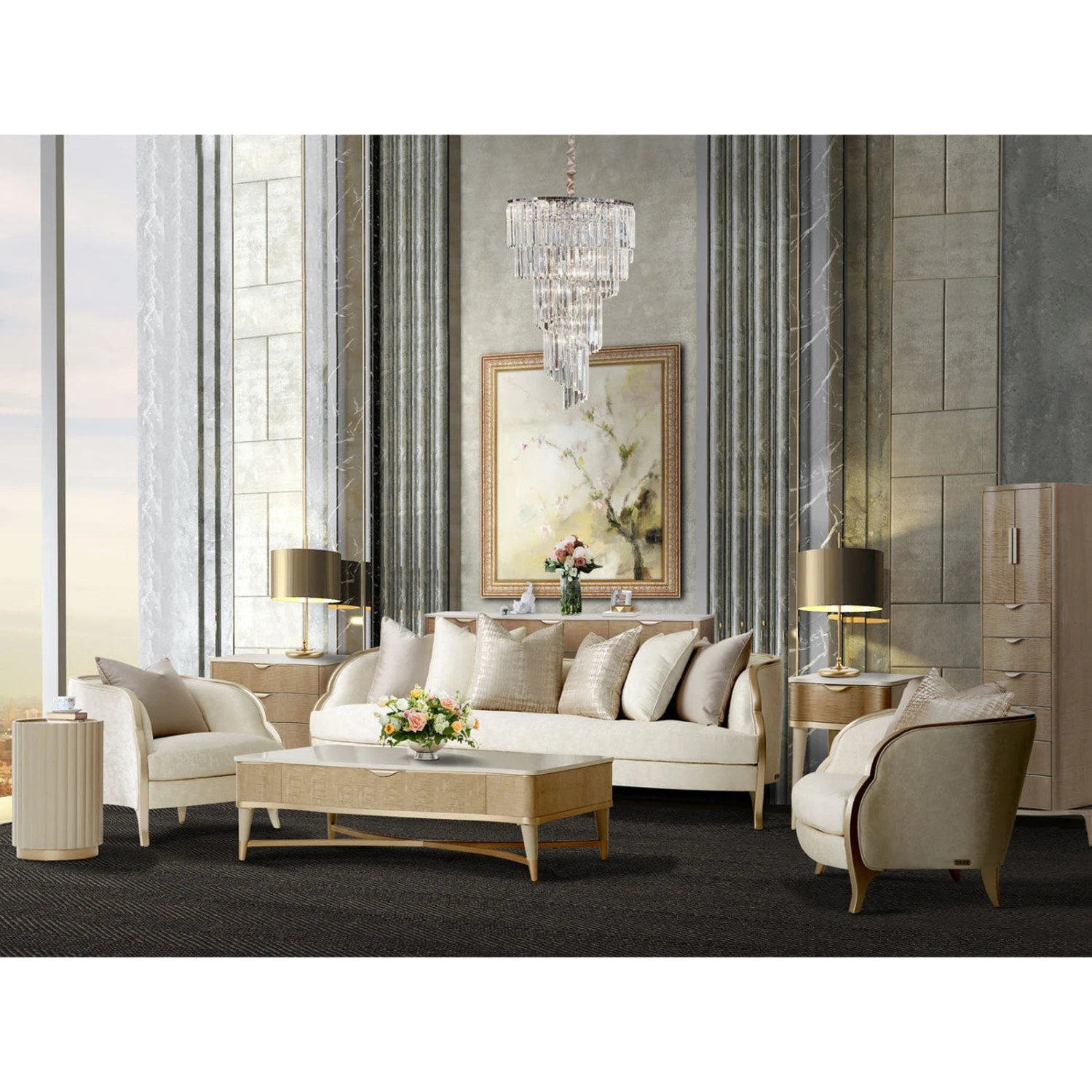 Michael Amini Malibu Crest & Half Accent Chair 3 Michael Amini Malibu Crest & Half Accent Chair - Image 3